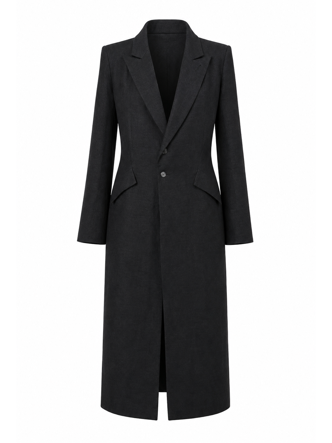 BUCHANAN BLACK LINEN DUSTER