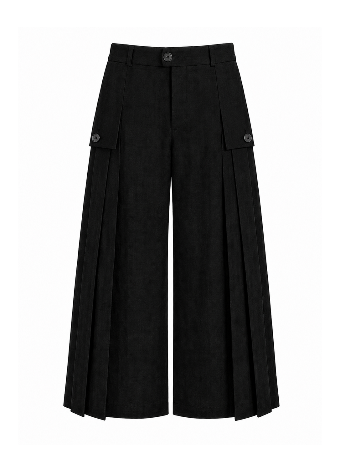 EIJI CULLOTTE IN BLACK LINEN