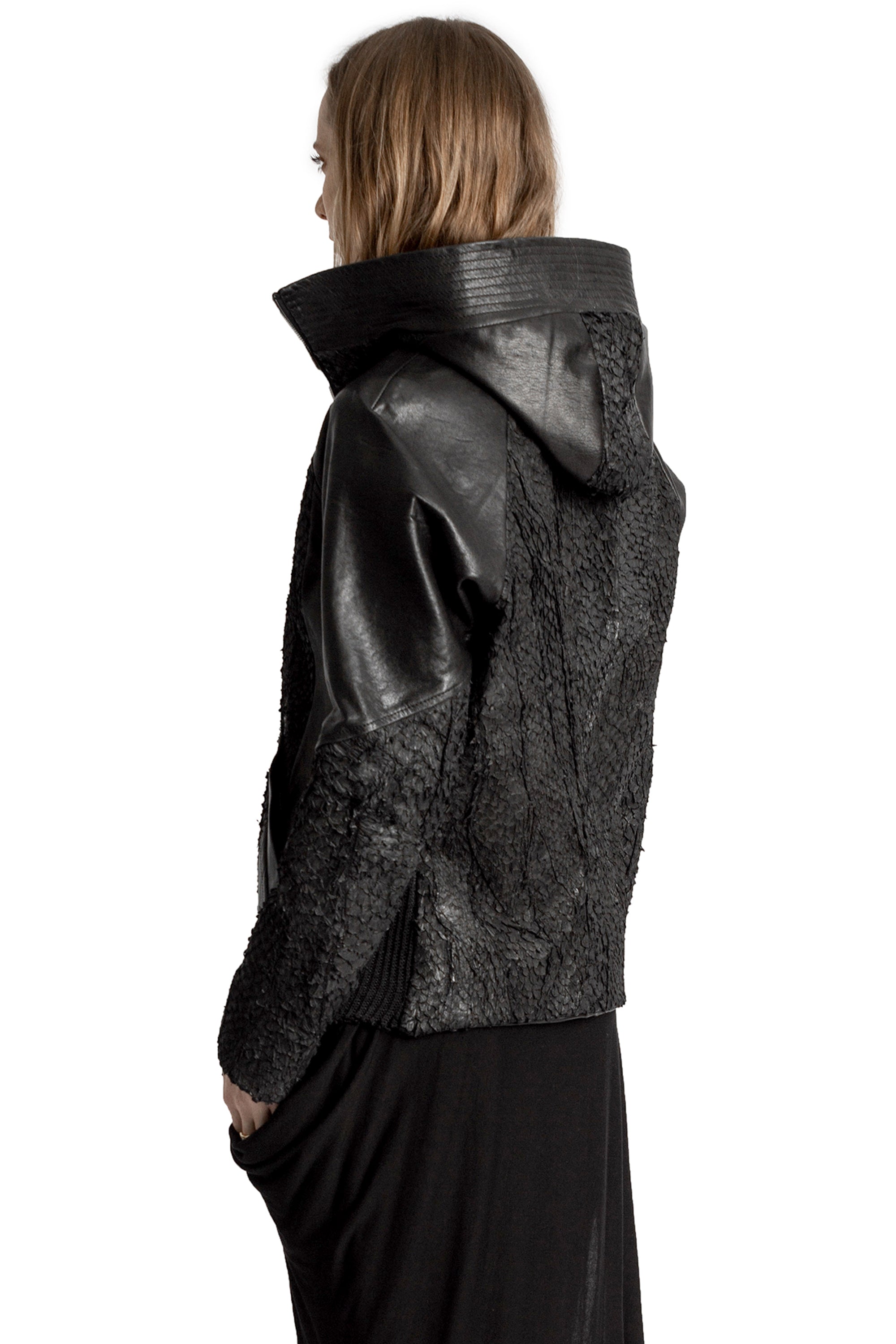 DECKARD FISH LEATHER JACKET