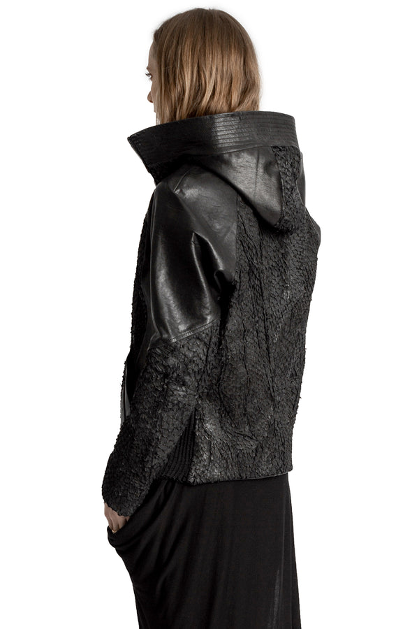 DECKARD FISH LEATHER JACKET
