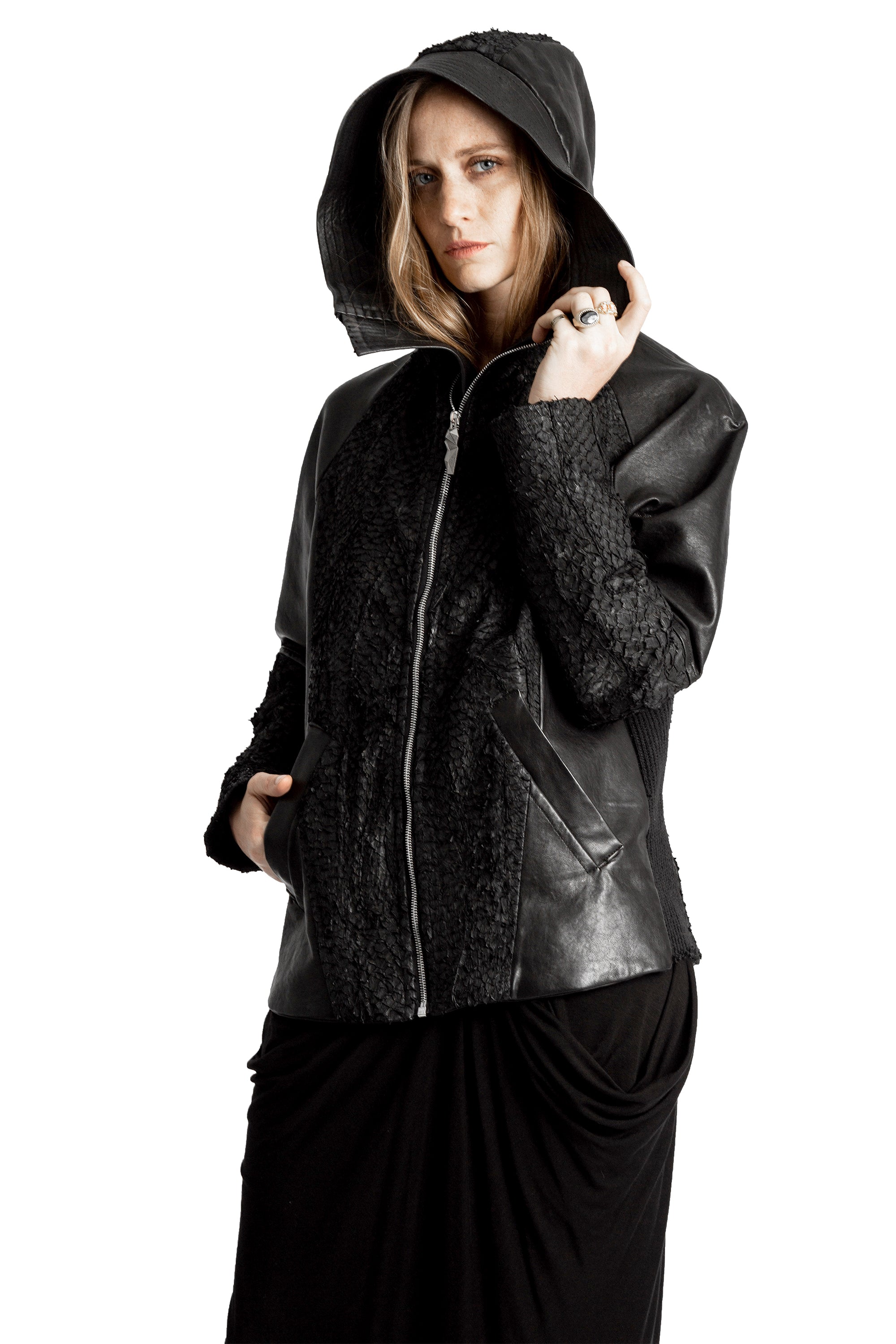 DECKARD FISH LEATHER JACKET