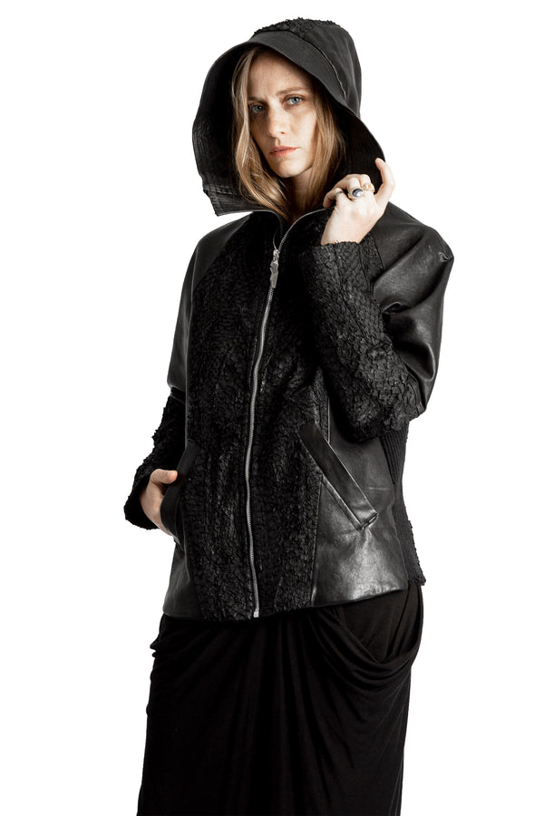 DECKARD FISH LEATHER JACKET