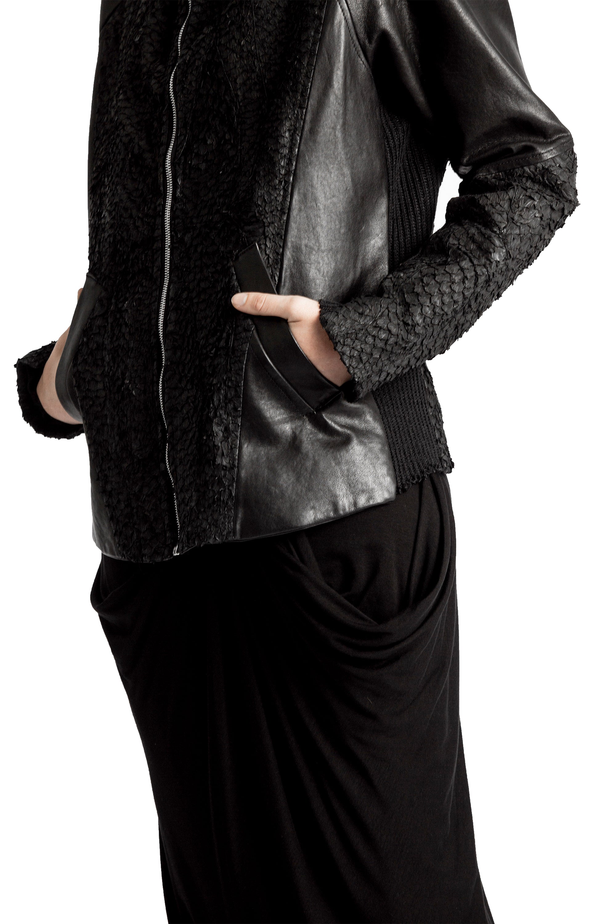 DECKARD FISH LEATHER JACKET