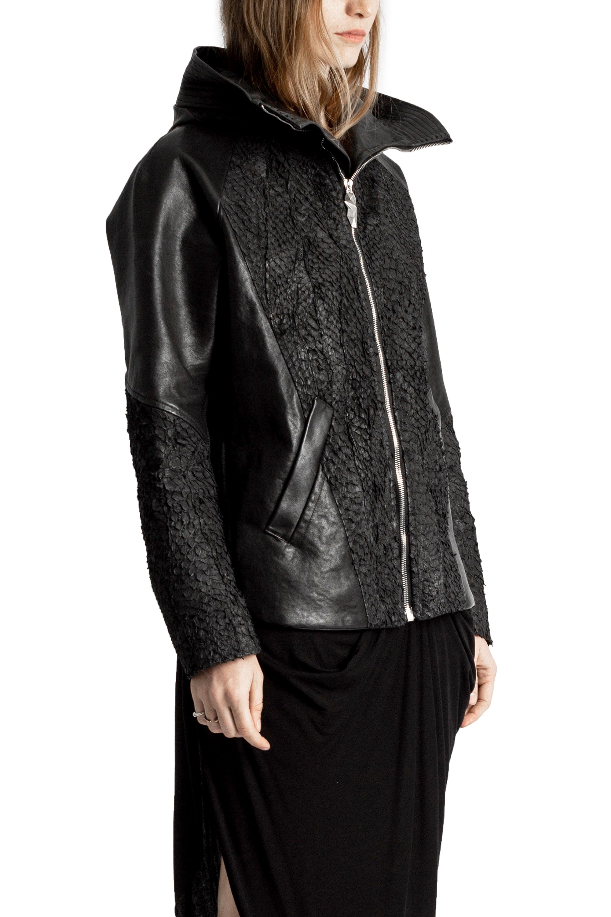 DECKARD FISH LEATHER JACKET