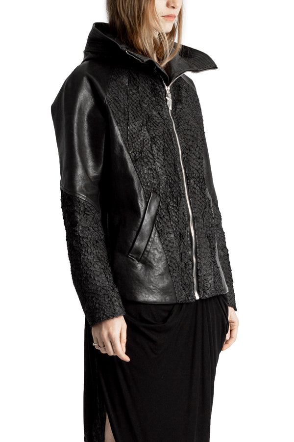 DECKARD FISH LEATHER JACKET