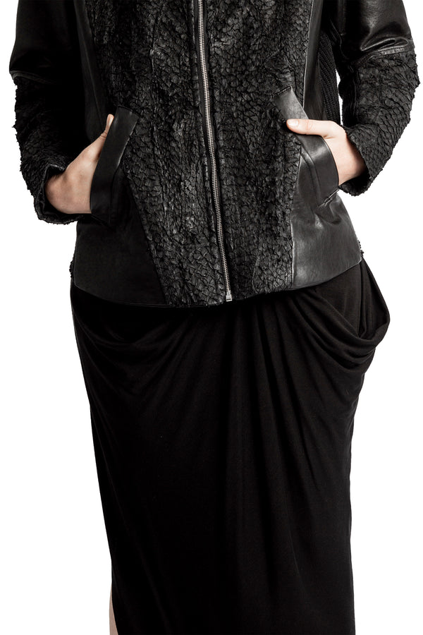 DECKARD FISH LEATHER JACKET