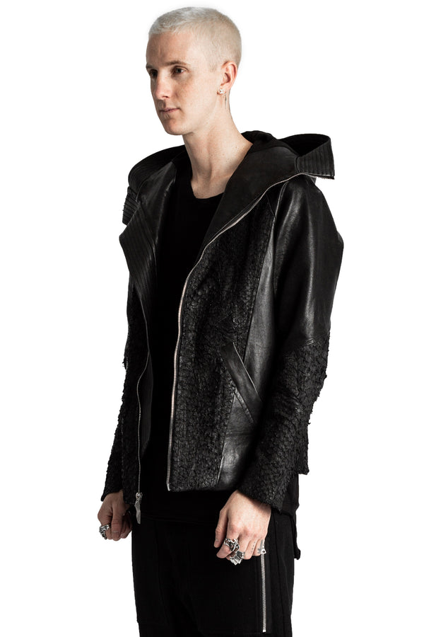 DECKARD FISH LEATHER JACKET