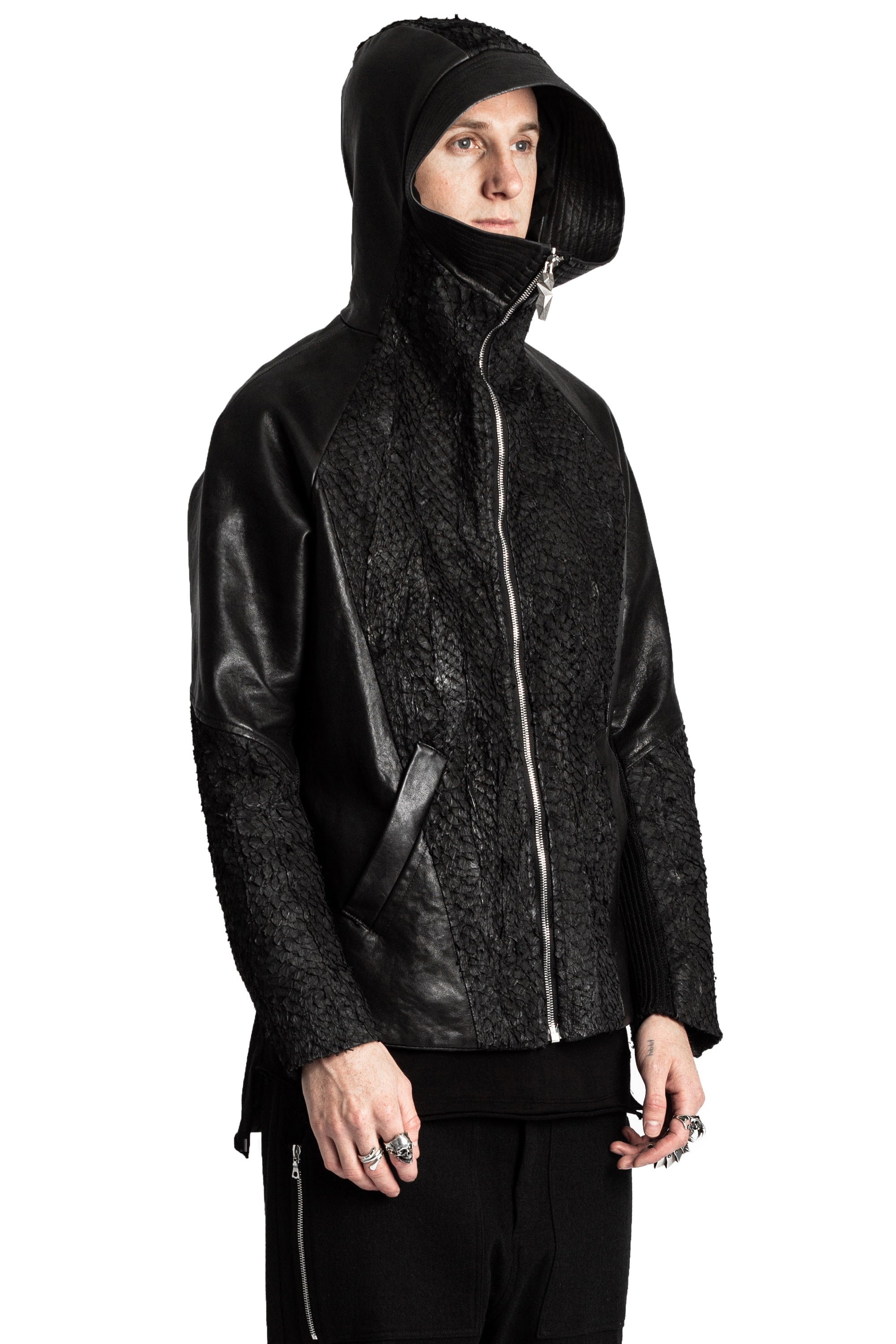 DECKARD FISH LEATHER JACKET