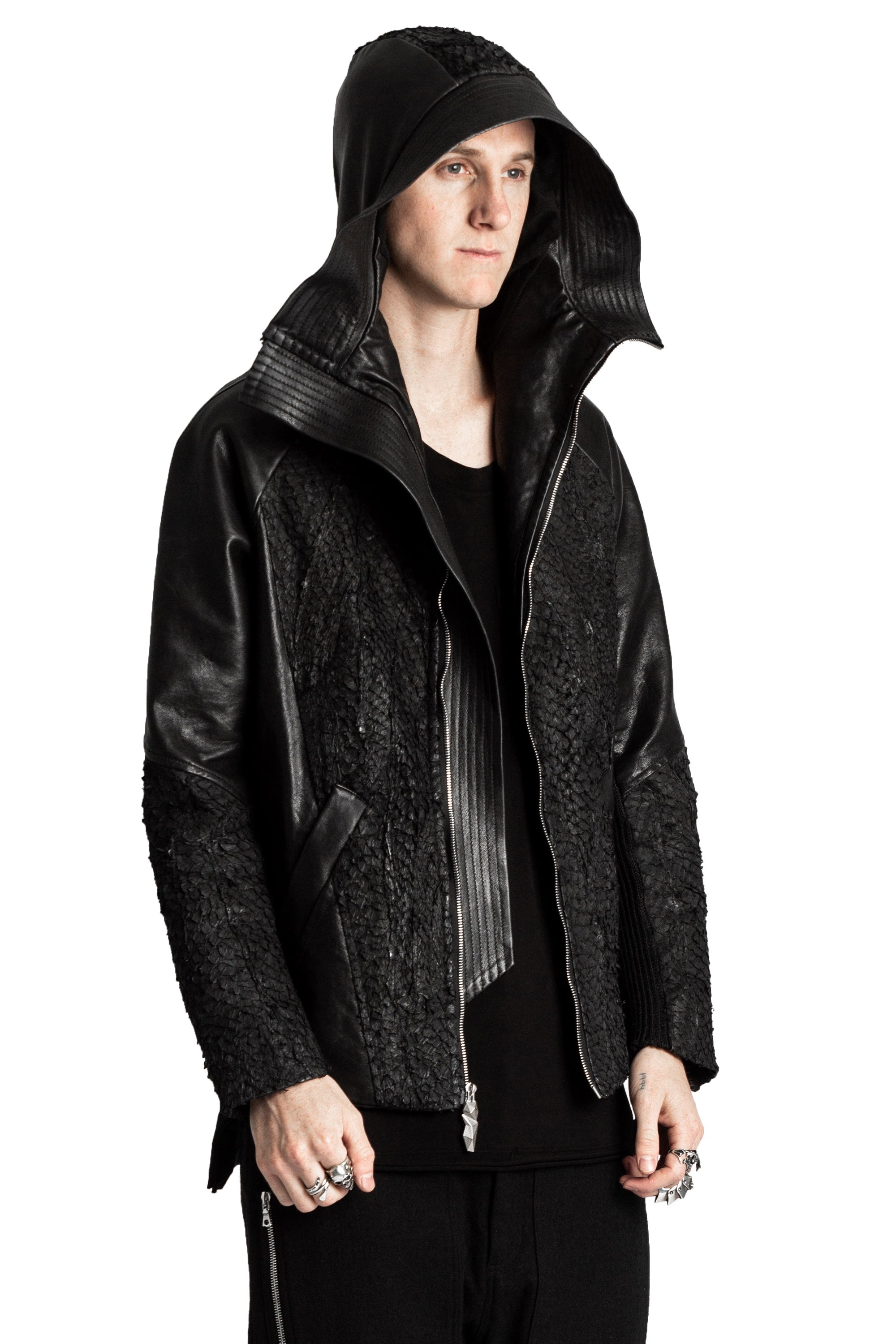 DECKARD FISH LEATHER JACKET