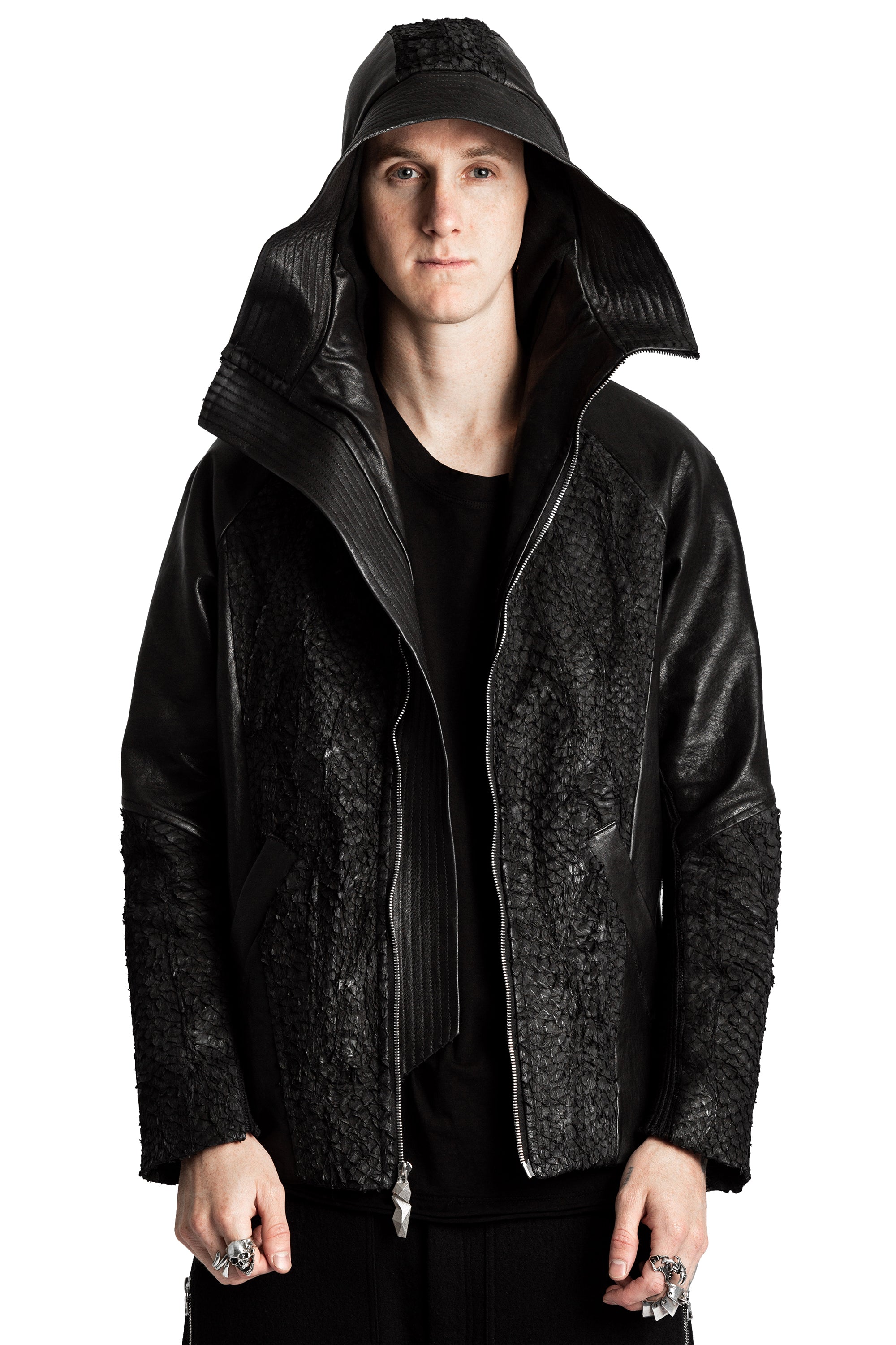 DECKARD FISH LEATHER JACKET