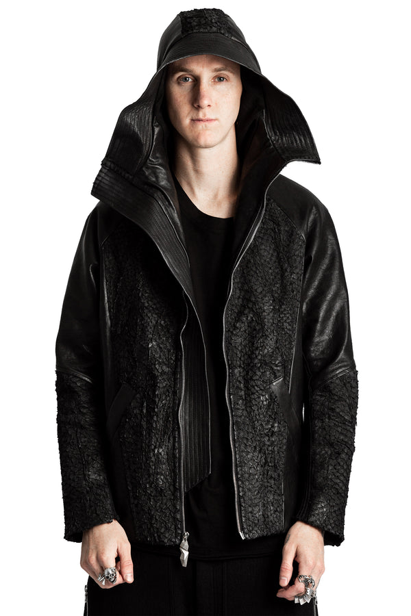 DECKARD FISH LEATHER JACKET